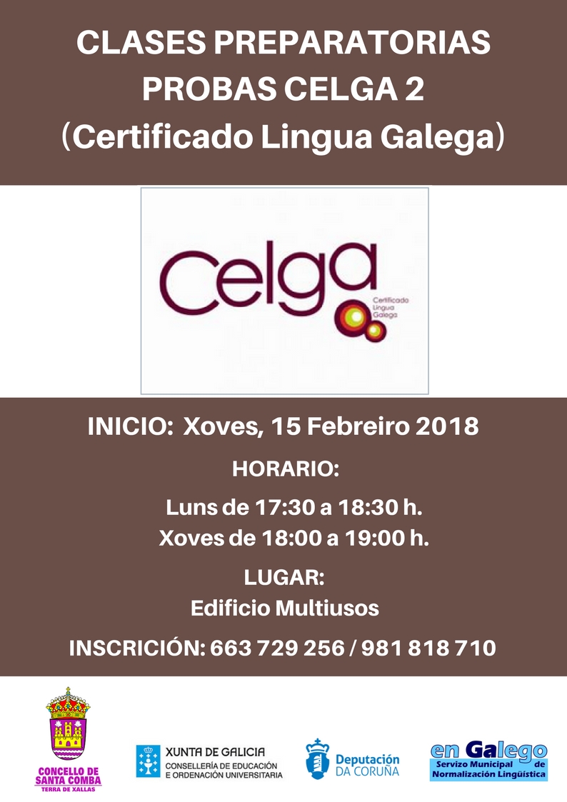 Clases Preparatorias Probas Celga 2 (Certificado Lingua Galega)