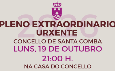PLENO EXTRAORDINARIO URXENTE 19/10/2026